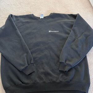 Vintage 90s Champion Pullover Sweatshirt Size XL Black